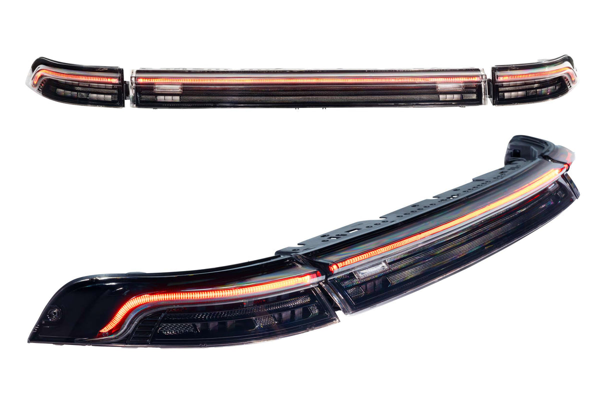 Porsche 993 smoked lens tail lights, illuminated