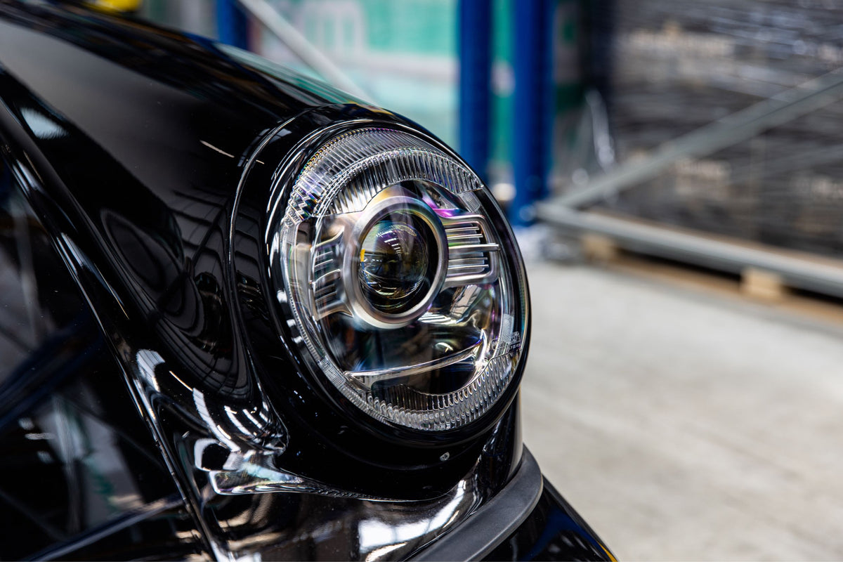 XB LED headlights Porsche 964 Classic White fitted