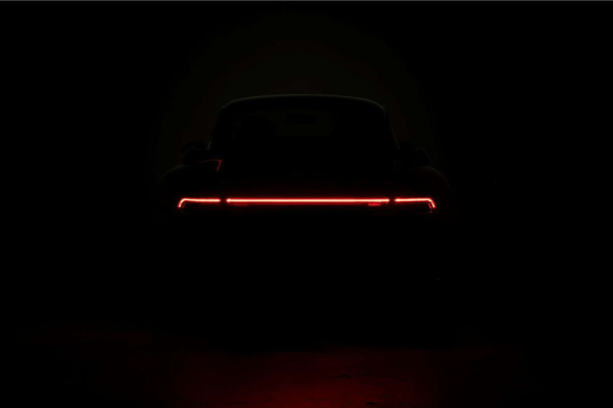 Porsche 993 red lens tail lights fitted