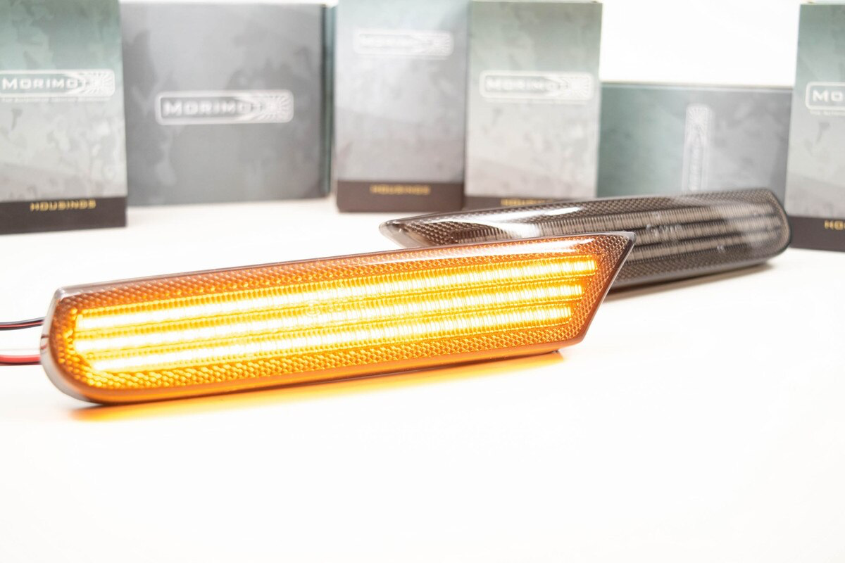XB LED side markers Porsche 997.1 pair, smoked side marker view