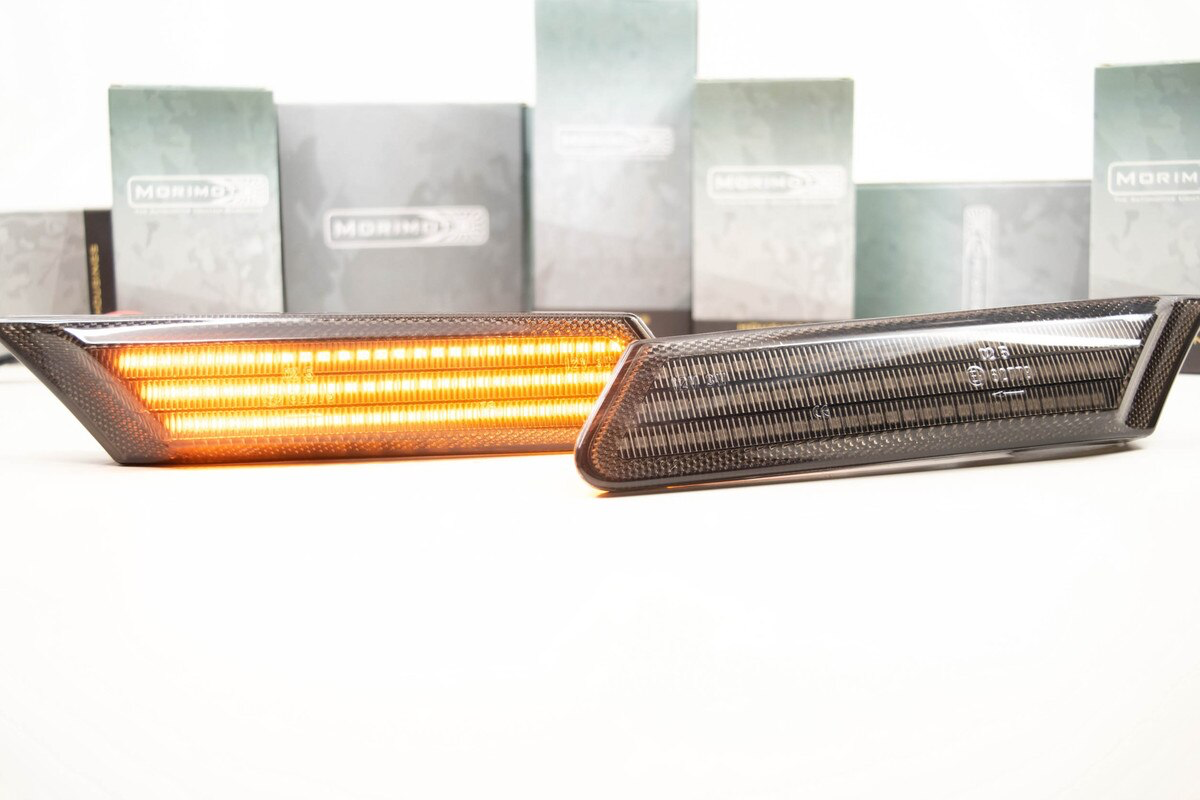 XB LED side markers Porsche 997.1 pair, illuminated view